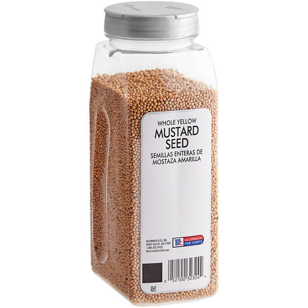 McCormick Yellow Mustard Seed 22 oz. - 6/Case
