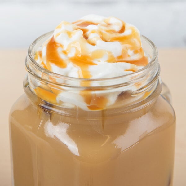 Ghirardelli Sea Salt Caramel Flavoring Sauce 12 fl. oz. (16 oz.) - 12/Case
