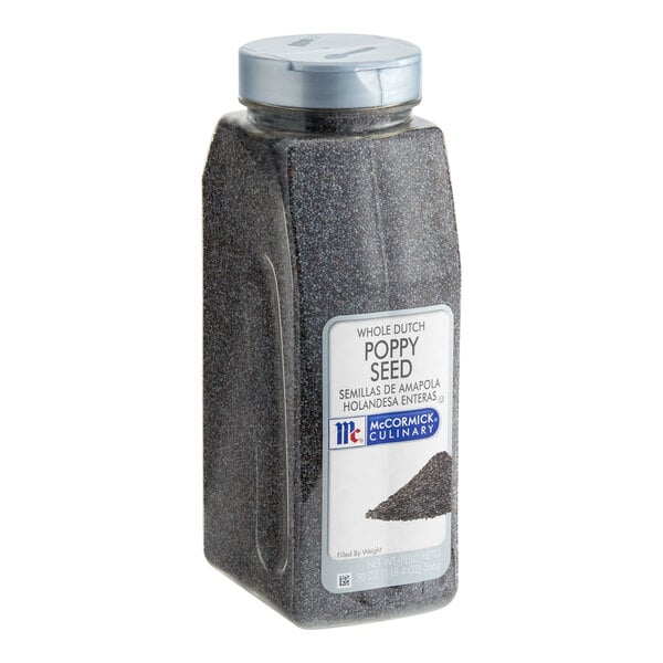 McCormick Culinary Whole Dutch Poppy Seeds 20 oz. - 6/Case