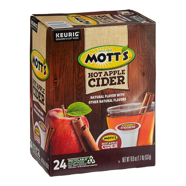 Mott's Hot Apple Cider Single Serve Keurig® K-Cup® Pods - 96/Case