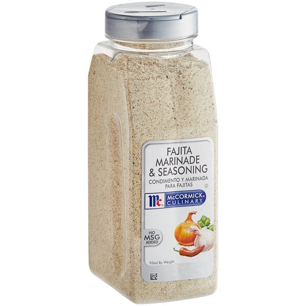 McCormick Culinary Fajita Marinade and Seasoning 30 oz. - 6/Case