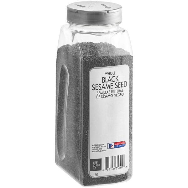 McCormick Culinary Black Sesame Seeds 18 oz. - 6/Case