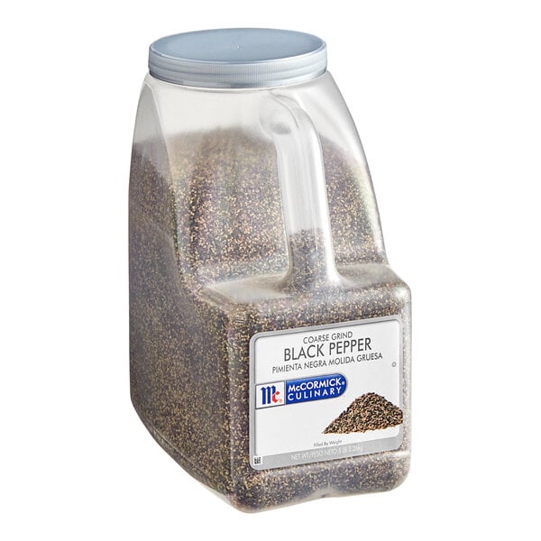 McCormick Culinary Coarse Ground Black Pepper 5 lb. - 3/Case