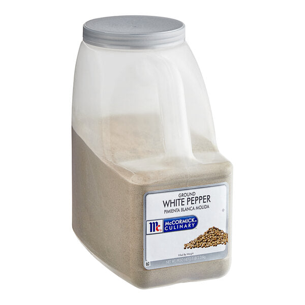 McCormick Culinary Ground White Pepper 5 lb. - 3/Case