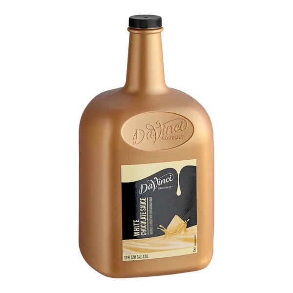 DaVinci Gourmet White Chocolate Flavoring Sauce 128 fl. oz. - 4/Case