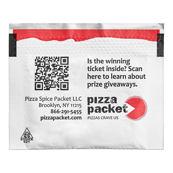 Pizza Packet Crushed Red Pepper Packet 0.03 oz. - 500/Case