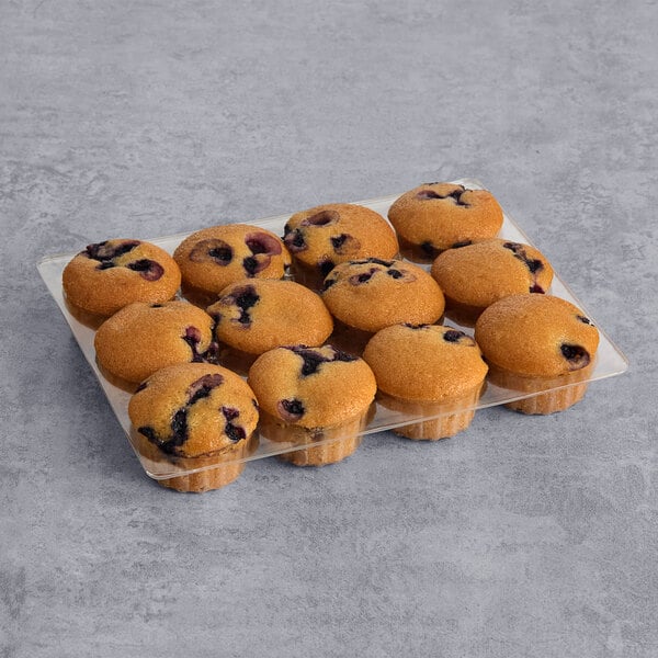 Abe's Vegan Wild Blueberry Mini Muffin 12-Count 10 oz. - 12/Case