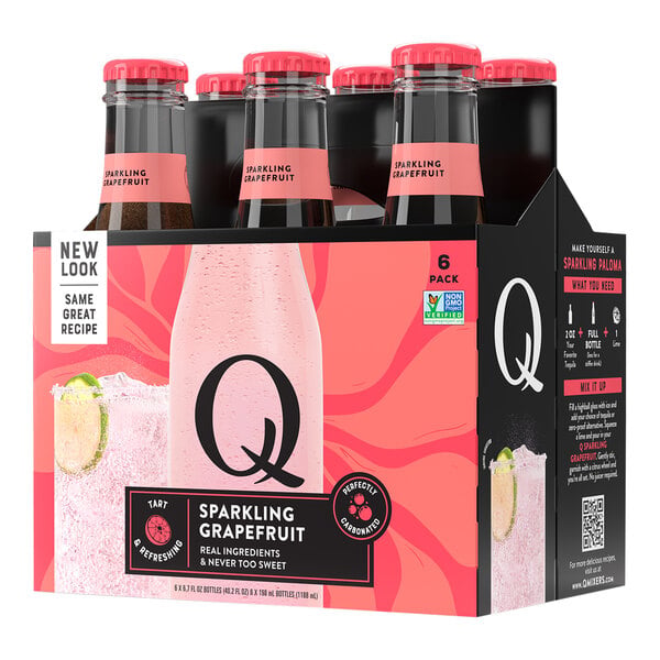 Q Mixers Sparkling Grapefruit Bottle 6.7 fl. oz. - 24/Case