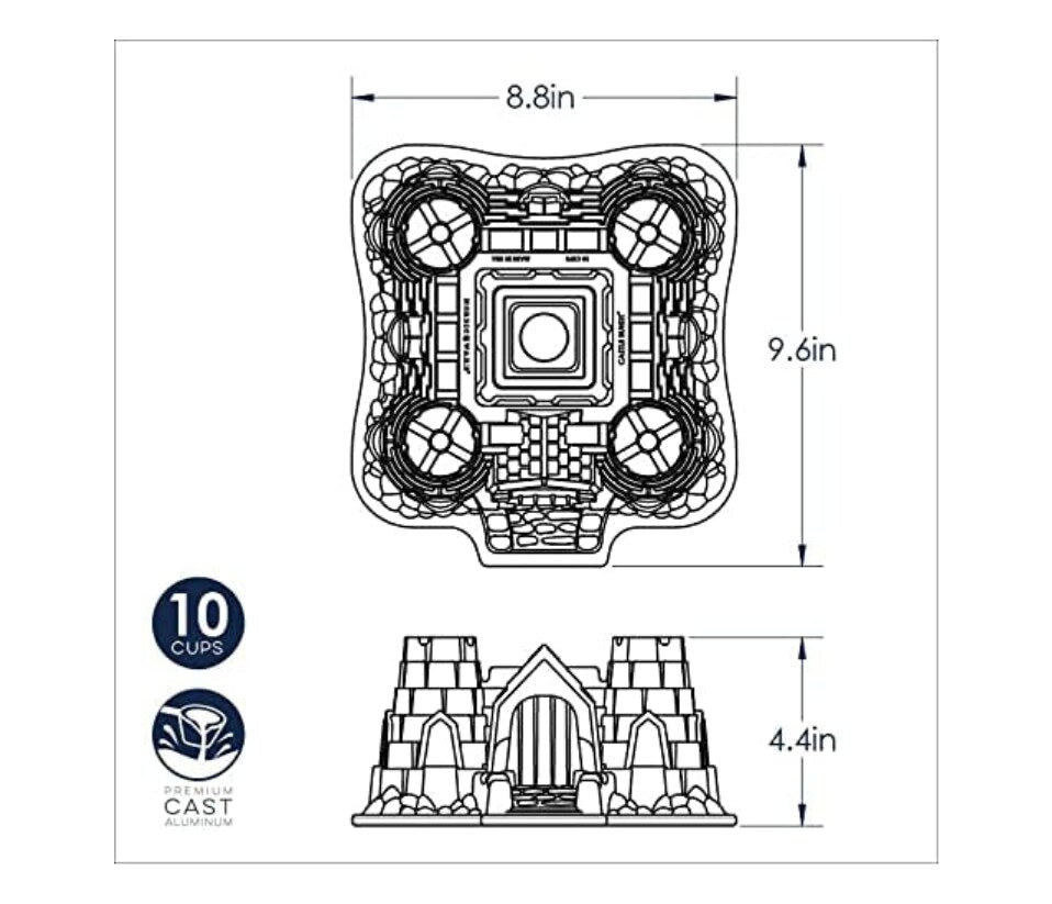 Nordic Ware Pro Cast Castle Bundt Pan