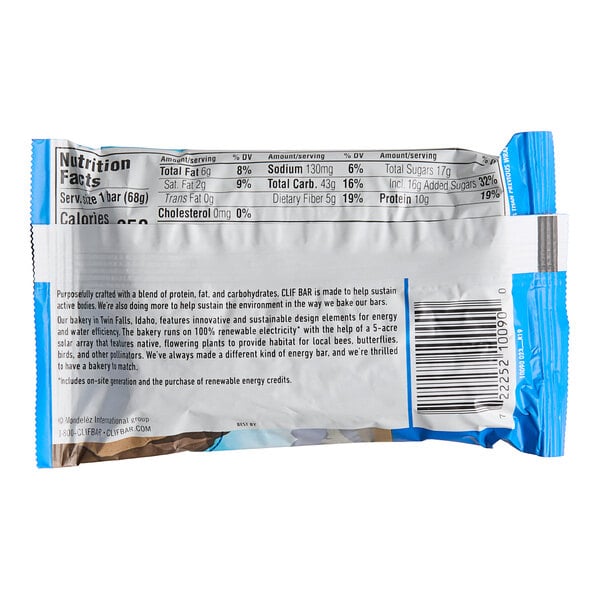 Clif Bar Chocolate Chip Energy Bar 2.4 oz. - 192/Case