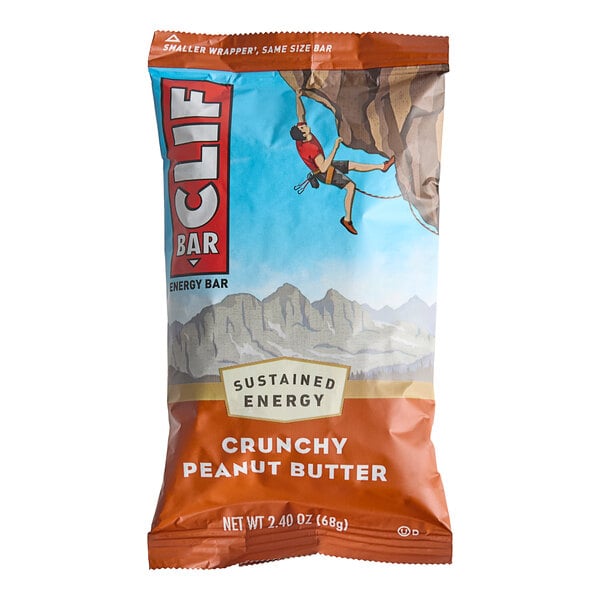 Clif Bar Crunchy Peanut Butter Energy Bar 2.4 oz. - 192/Case