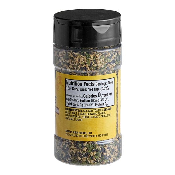 Simply Asia Furikake Japanese-Style Seasoning 4.58 oz. - 12/Case