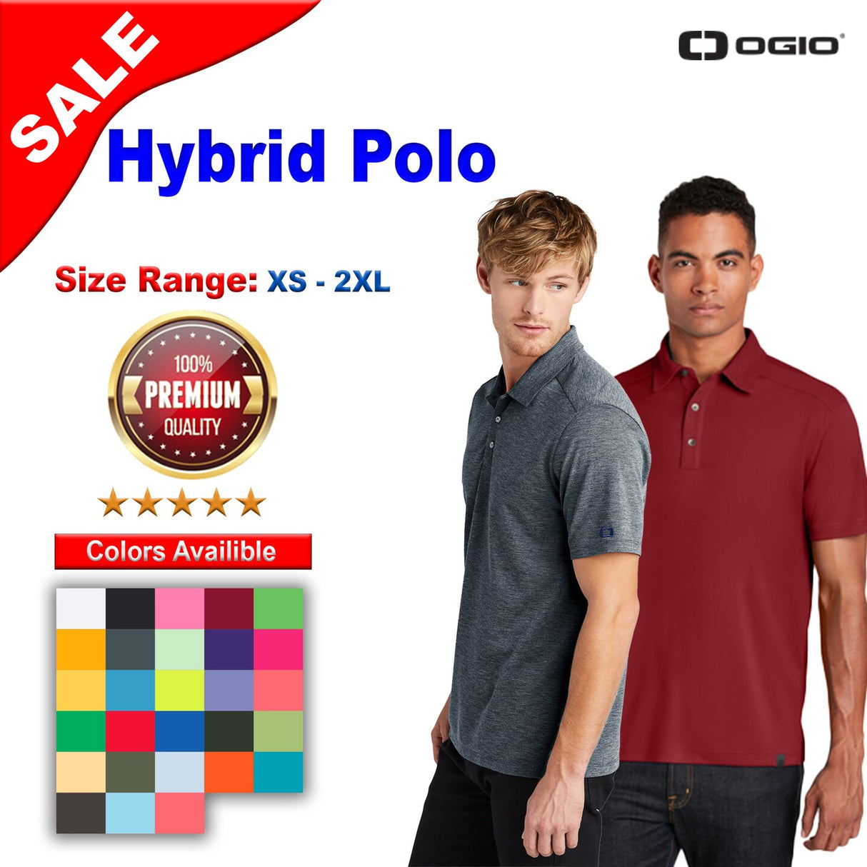 OGIO® Hybrid Polo
