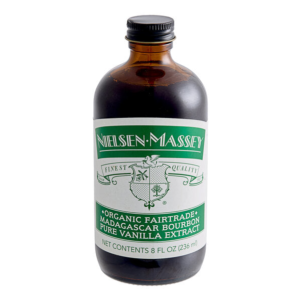 Nielsen-Massey 8 fl. oz. Organic Madagascar Bourbon Vanilla Extract - 8/Case