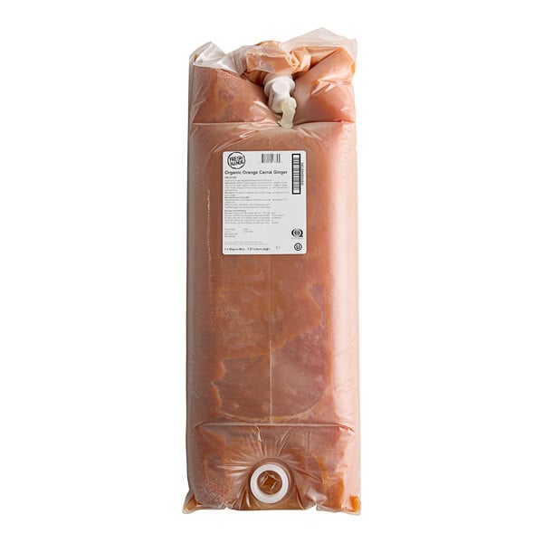 Fresh Blends Organic Carrot Ginger Beverage Base for FreshBlender Beverage System 2 Gallon