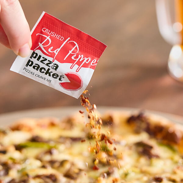 Pizza Packet Crushed Red Pepper Packet 0.03 oz. - 500/Case