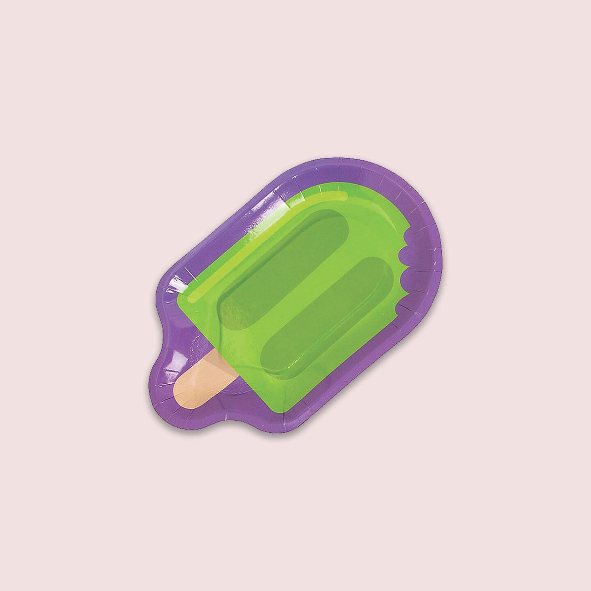 8 Count Ice Pop Shaped Paper Dessert Plates –5 1/2" x 9" Summer Party Supplies