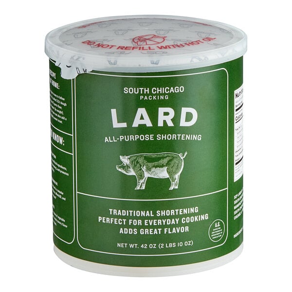 South Chicago Packing Lard 42 oz. - 12/Case