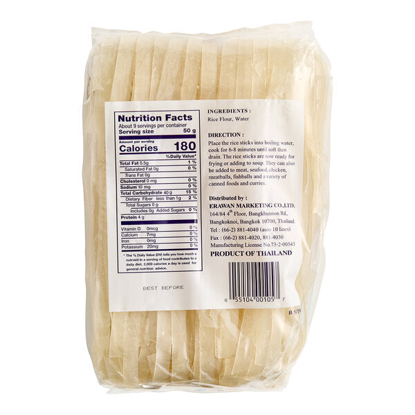 Erawan Extra-Large Thai Rice Stick Noodles 1 lb. - 30/Case