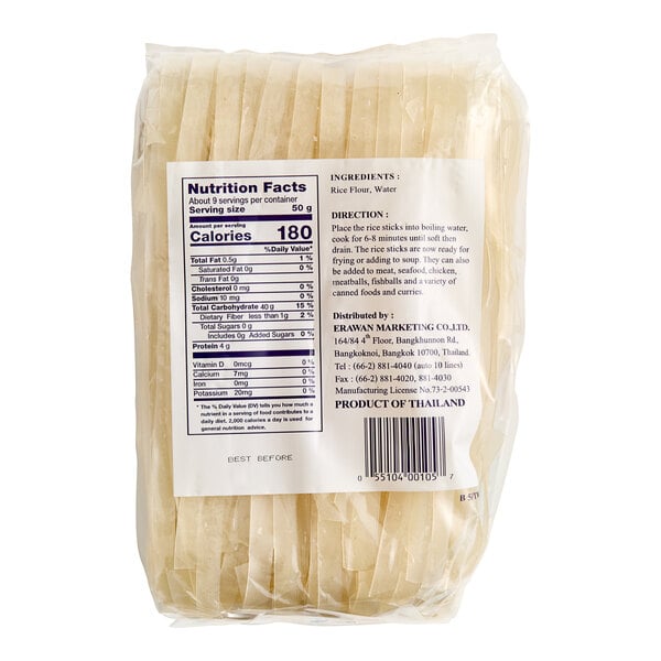 Erawan Extra-Large Thai Rice Stick Noodles 1 lb. - 30/Case