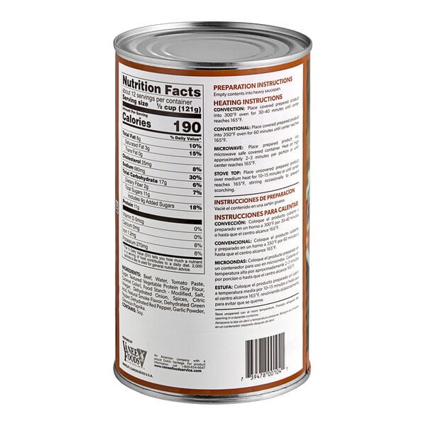Vanee Beef Sloppy Joe - 6/Case