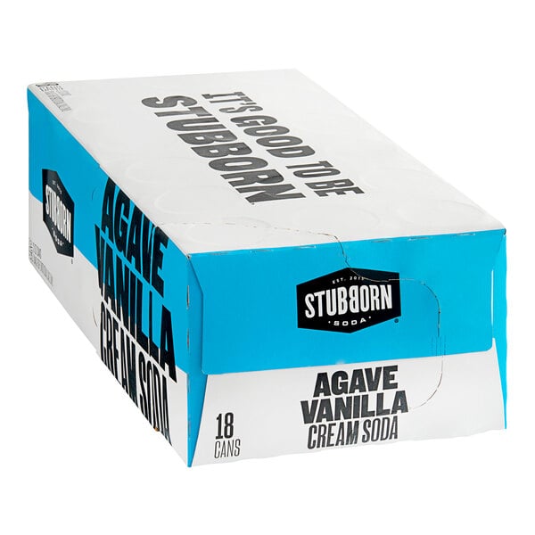 Stubborn Agave Vanilla Cream Soda 12 fl. oz. - 18/Case