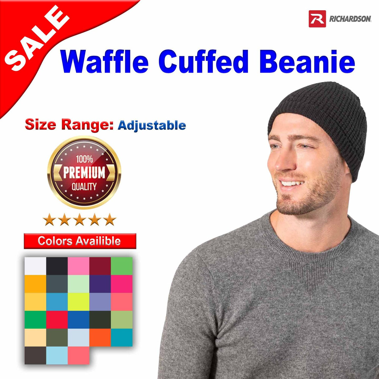 Richardson® Waffle Cuffed Beanie