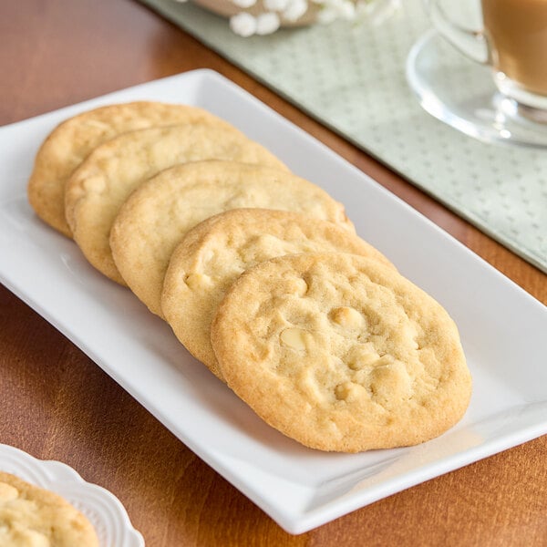 David's Cookies Gourmet Lemon White Chocolate Chip Cookie Dough 1.5 oz. - 213/Case