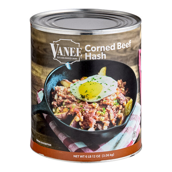 Vanee #10 Can Corned Beef Hash - 6/Case