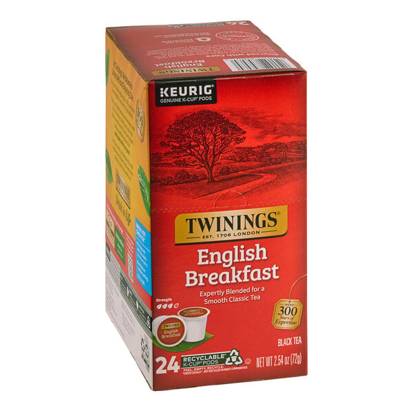 Twinings English Breakfast Tea Single Serve Keurig® K-Cup® Pods - 24/Box