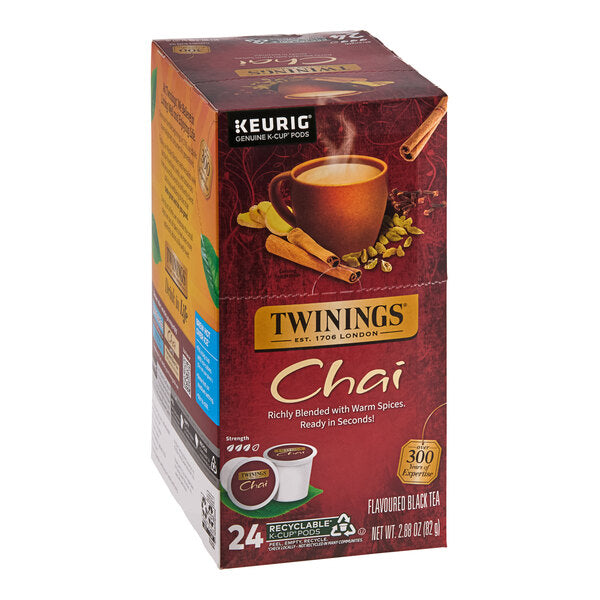 Twinings Chai Tea Single Serve Keurig® K-Cup® Pods - 24/Box