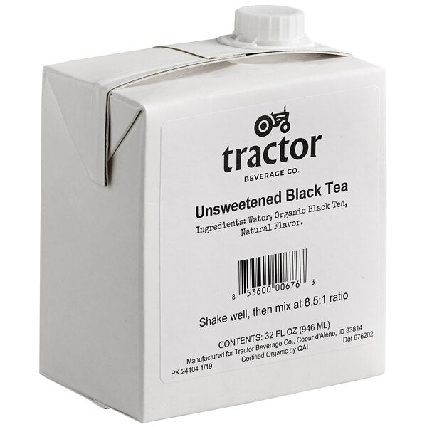 Tractor Beverage Co. Organic Unsweet Tea Beverage 8.5:1 Concentrate 32 fl. oz.