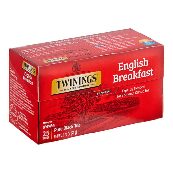 Twinings English Breakfast Tea Bags - 25/Box