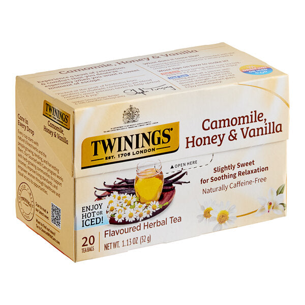 Twinings Chamomile, Honey & Vanilla Herbal Tea Bags - 20/Box