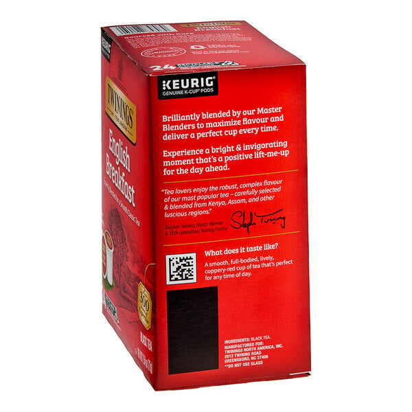 Twinings English Breakfast Tea Single Serve Keurig® K-Cup® Pods - 24/Box