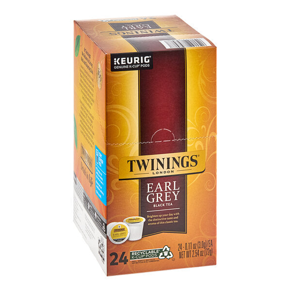Twinings Earl Grey Tea Single Serve Keurig® K-Cup® Pods - 96/Case