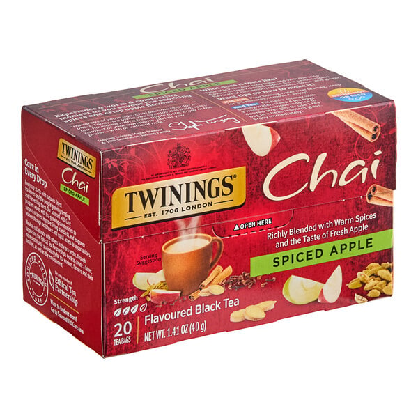 Twinings Spiced Apple Chai Tea Bags - 20/Box