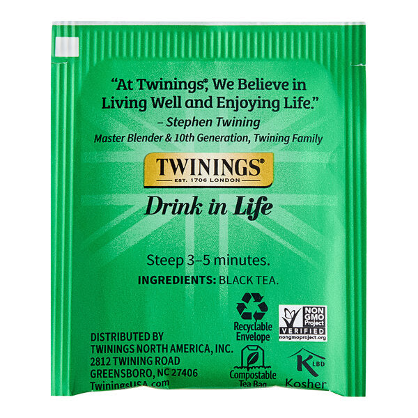Twinings Irish Breakfast Tea Bags - 20/Box