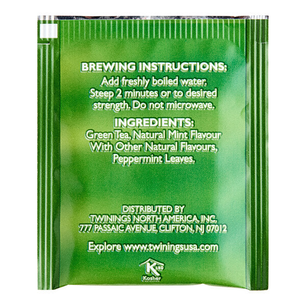 Twinings Green Tea with Mint Tea Bags - 120/Case