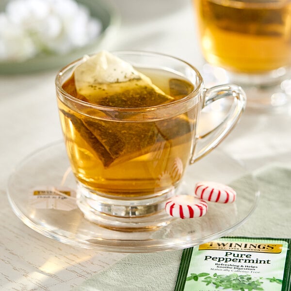 Twinings Pure Peppermint Herbal Tea Bags - 25/Box