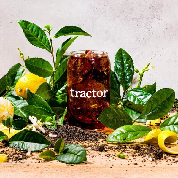 Tractor Beverage Co. Organic Unsweet Tea Beverage 8.5:1 Concentrate 32 fl. oz. - 12/Case