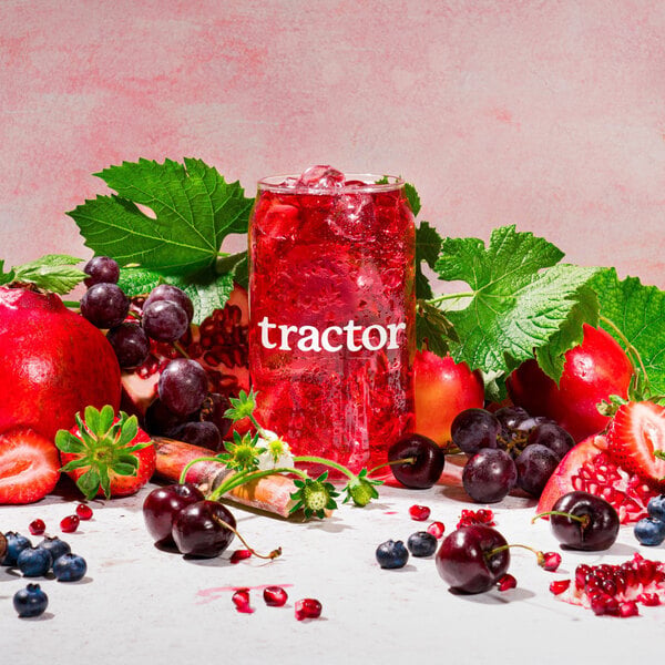 Tractor Beverage Co. Farmer's Punch Beverage 8.5:1 Concentrate 32 fl. oz. - 12/Case