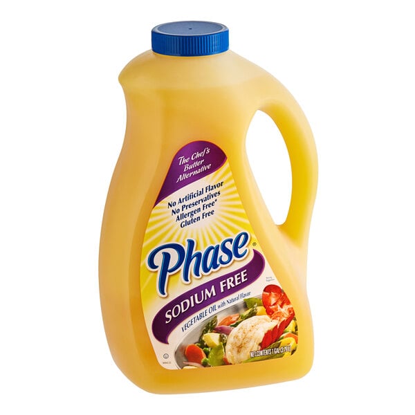 Phase Sodium-Free Butter-Flavored Vegetable Oil 1 Gallon - 3/Case