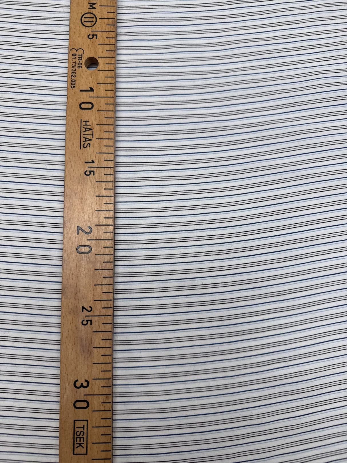 Viscose Blend Striped Blue White Shirting
