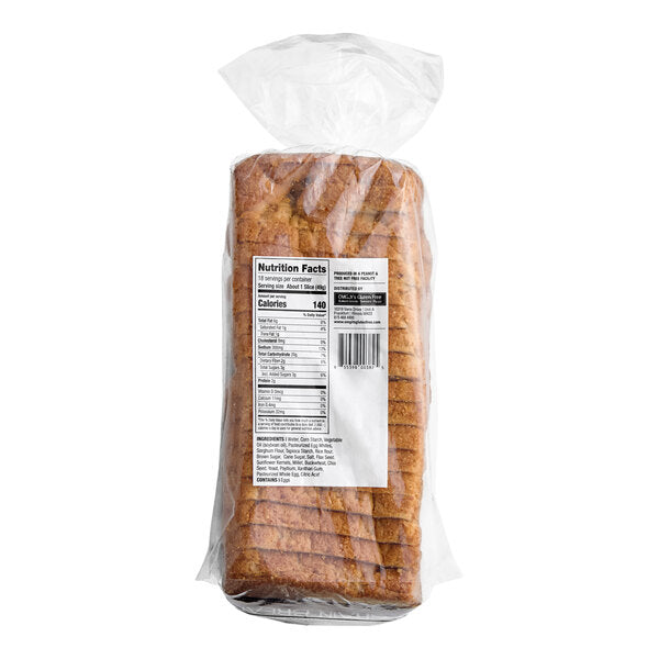 OMG...It's Gluten Free Gluten-Free 5-Grain Bread Loaf 31 oz. - 4/Case