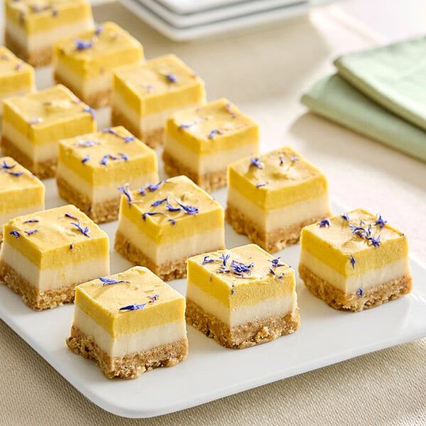 Nats Rawline Plant-Based Vegan Lime and Mango Mini Raw Cake Square 0.85 oz. - 20/Case