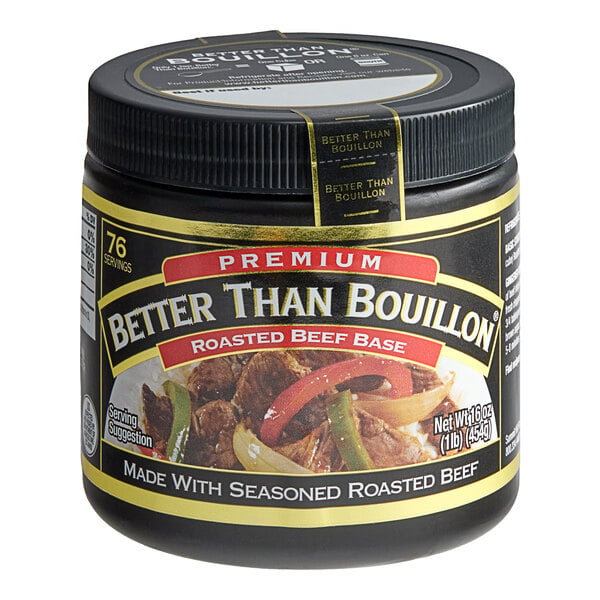Better Than Bouillon Premium Roasted Beef Flavor Base 1 lb. - 6/Case