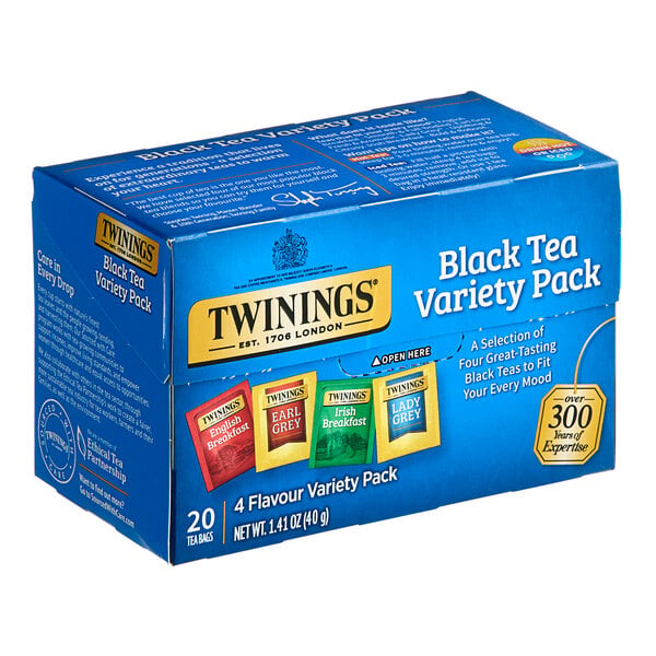 Twinings Black Tea Variety Tea Bags - 20/Box