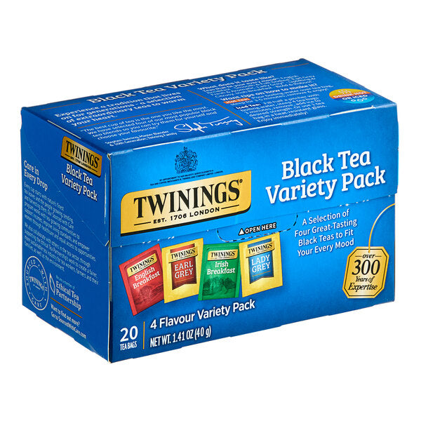 Twinings Black Tea Variety Tea Bags - 120/Case