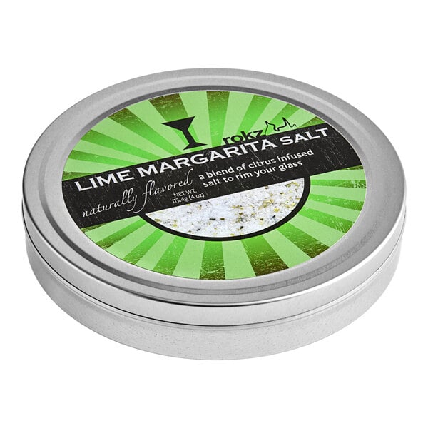 Rokz 4 oz. Natural Lime Margarita Infused Cocktail Rimming Salt